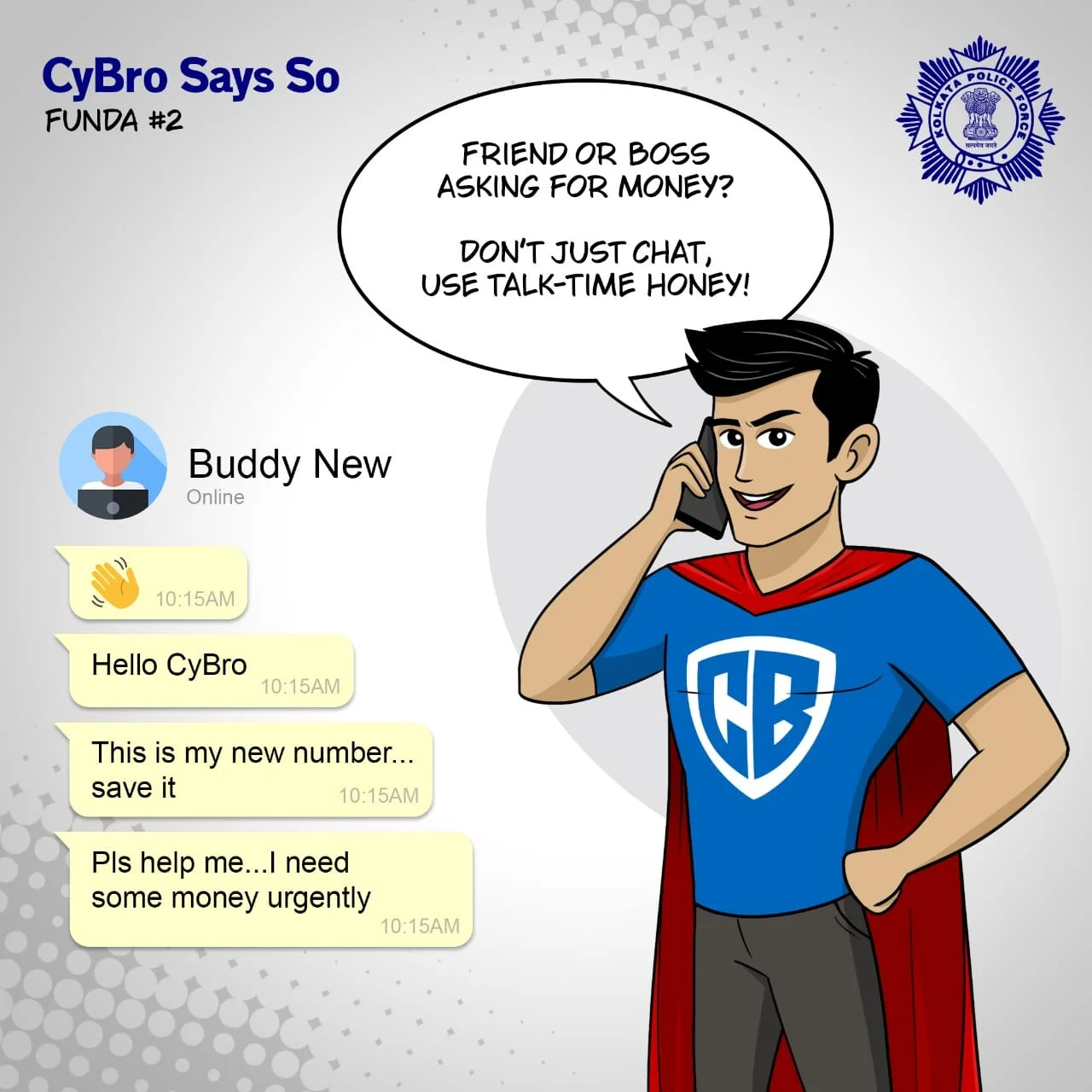 Cyber Awareness Campaign Design for Kolkata Police | CyBro Says So